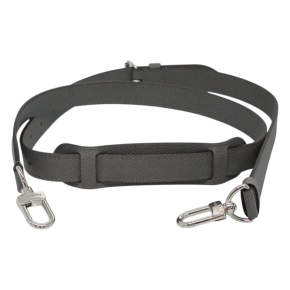 LOUIS VUITTON Taiga Adjustable Shoulder Strap 39.4""-48.8"" Gray LV Auth ki5707 - Picture 11 of 12